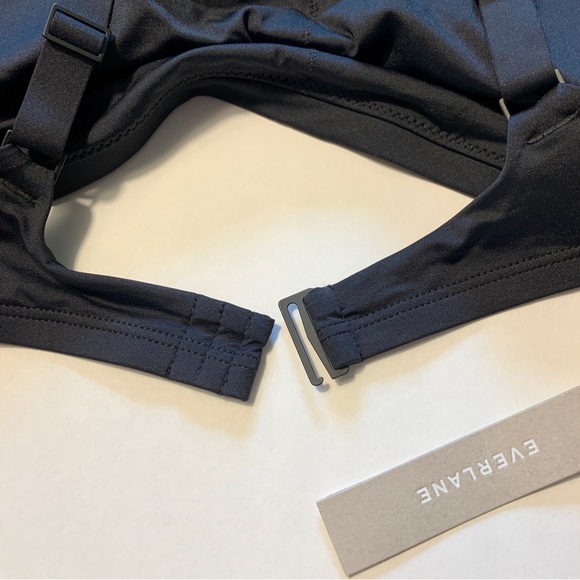 Everlane Women's NWT Black Square-Neck Bikini Top XL Bathing Suit Swim Beach - Picture 7 of 13